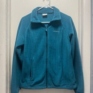 Columbia Turquoise Full-Zip Fleece